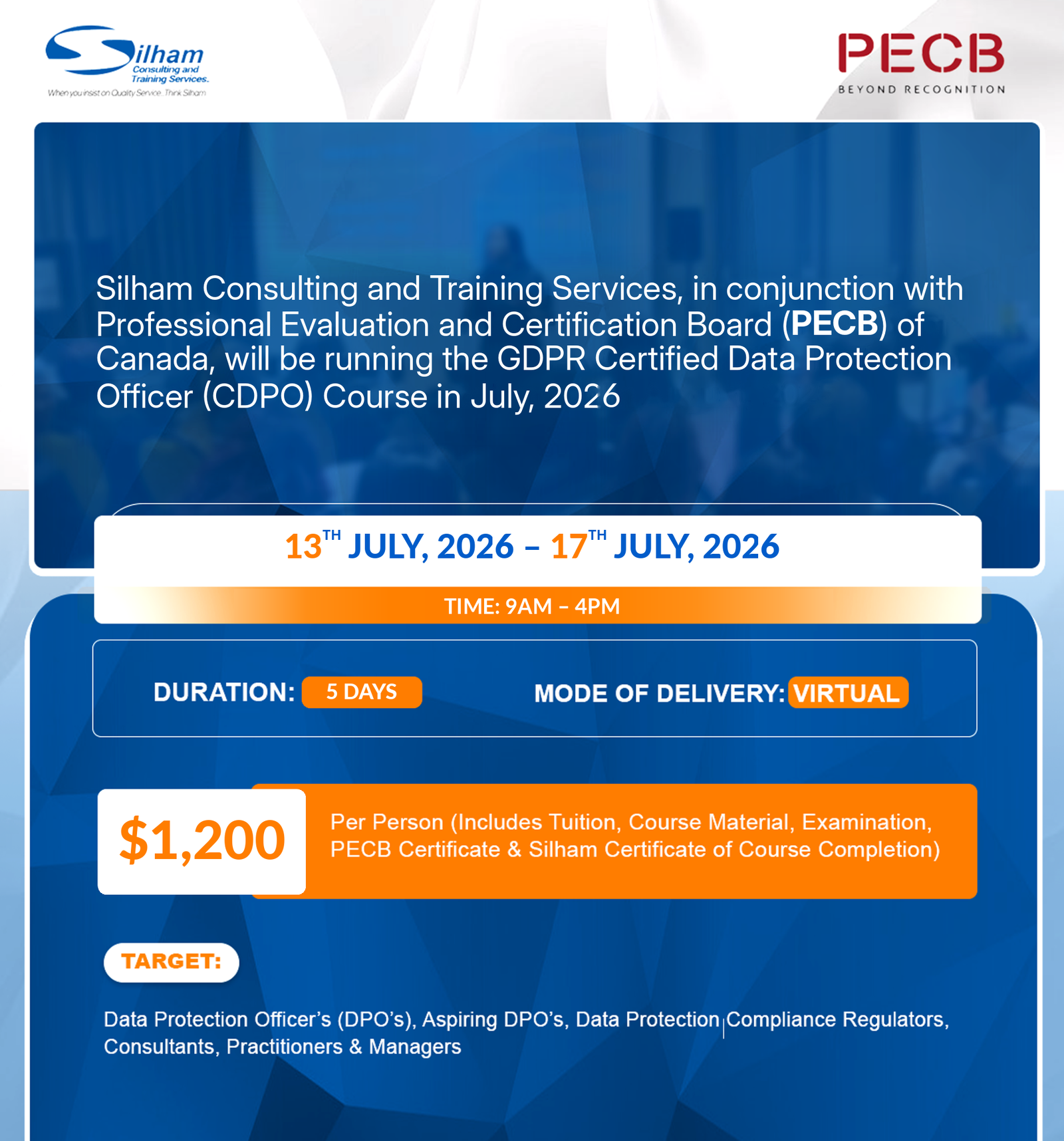 GDPR Certified Data Protection Officer (CDPO) Course
